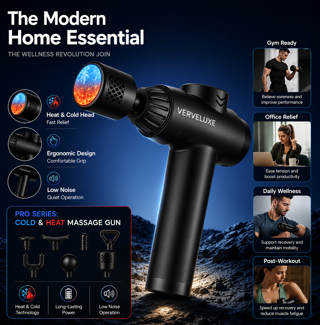 Verveluxe Hot & Cold Massage Gun